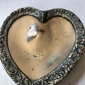 Vintage  Ornate Silver Trinket Dish